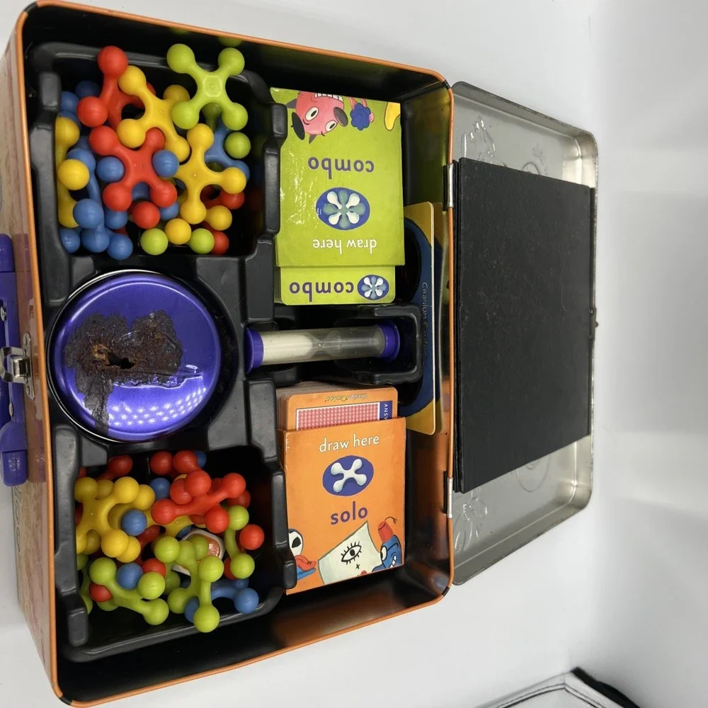 Cranium Cadoo for Kids - Tin Collector's Box Carrying Case - Full Set Dried Clay